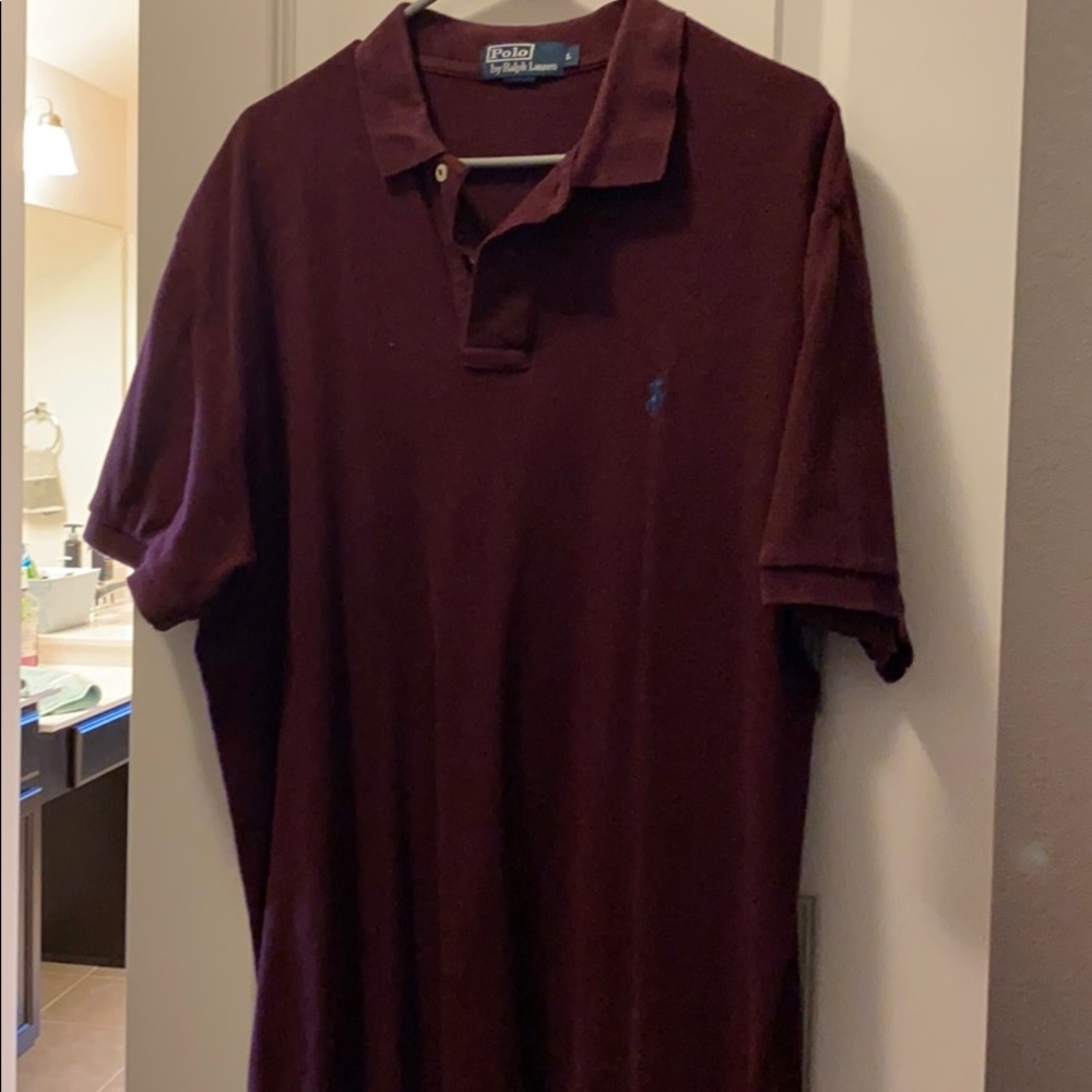 Ralph Lauren polo, maroon size Large